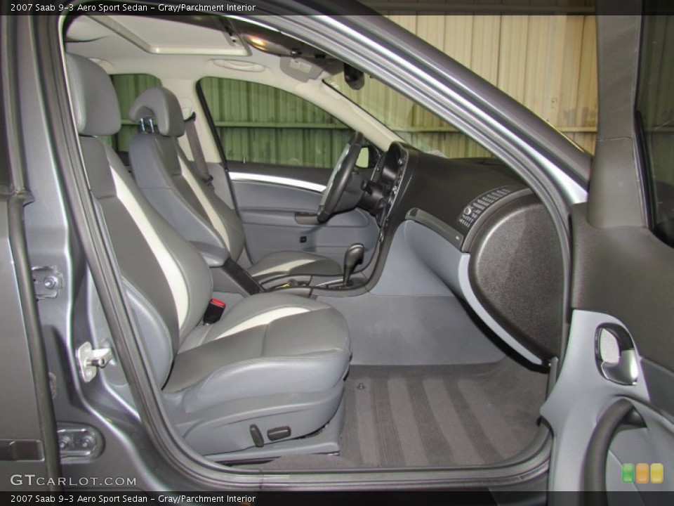Gray/Parchment Interior Photo for the 2007 Saab 9-3 Aero Sport Sedan #56240273
