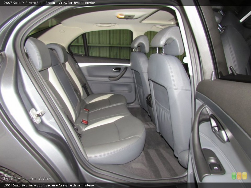 Gray/Parchment Interior Photo for the 2007 Saab 9-3 Aero Sport Sedan #56240282
