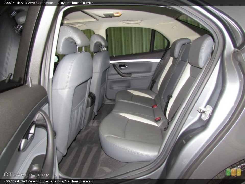 Gray/Parchment Interior Photo for the 2007 Saab 9-3 Aero Sport Sedan #56240291