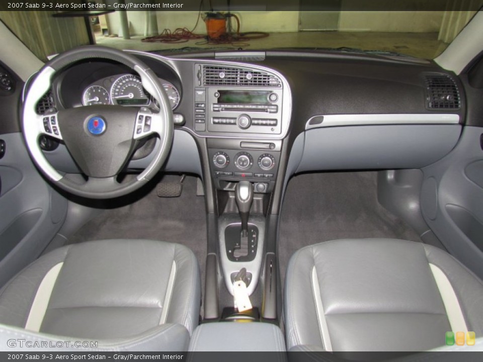Gray/Parchment Interior Dashboard for the 2007 Saab 9-3 Aero Sport Sedan #56240307