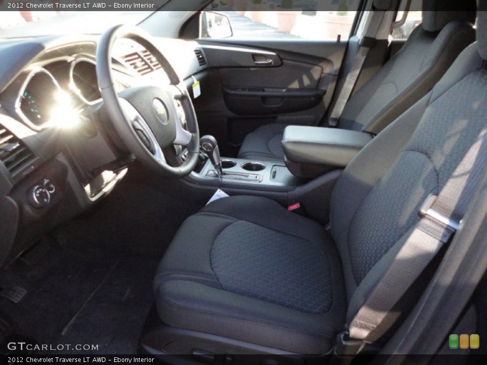 Ebony Interior Photo for the 2012 Chevrolet Traverse LT AWD #56240498