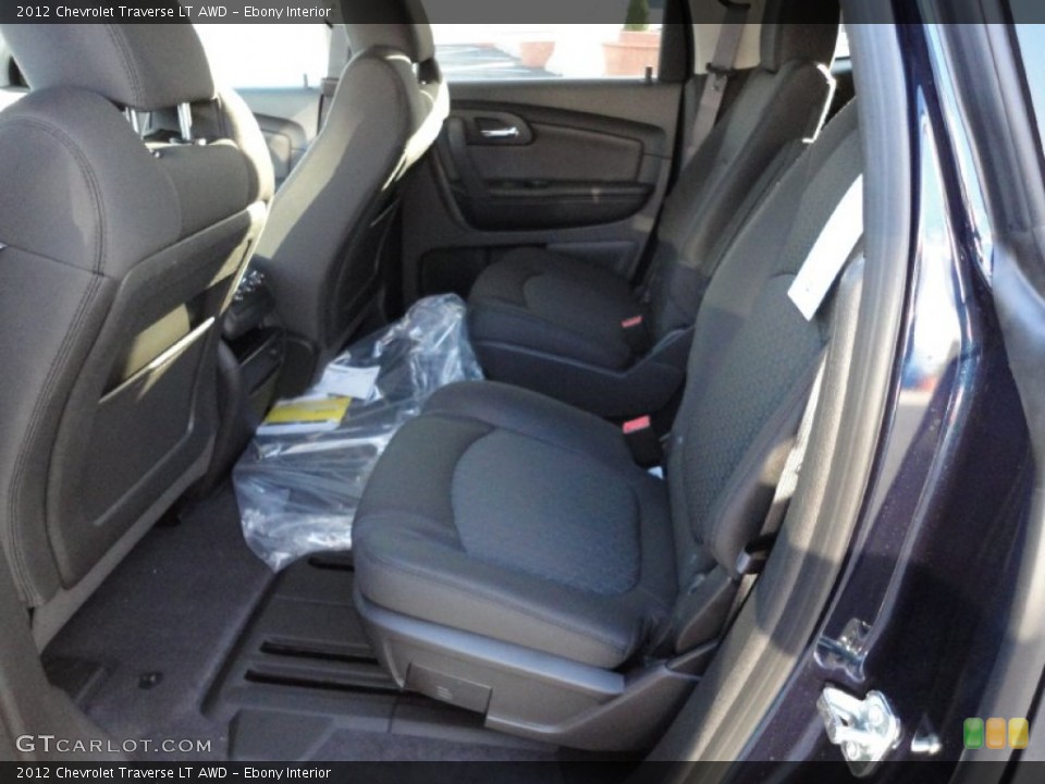 Ebony Interior Photo for the 2012 Chevrolet Traverse LT AWD #56240505