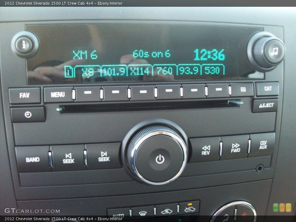 Ebony Interior Audio System for the 2012 Chevrolet Silverado 1500 LT Crew Cab 4x4 #56244764