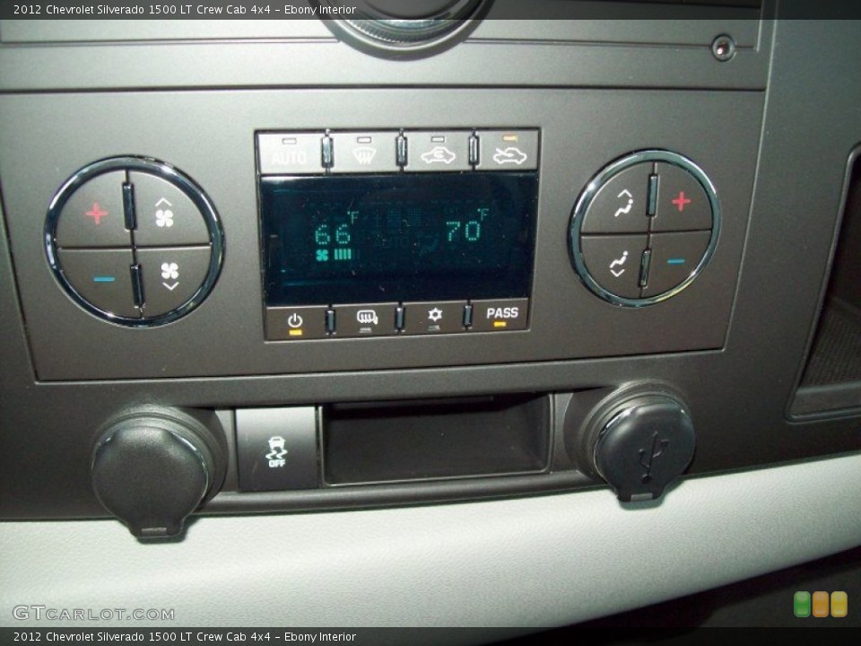 Ebony Interior Controls for the 2012 Chevrolet Silverado 1500 LT Crew Cab 4x4 #56244881