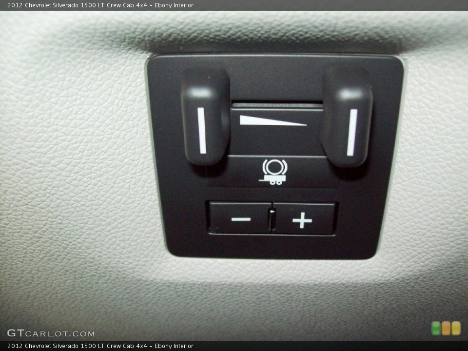 Ebony Interior Controls for the 2012 Chevrolet Silverado 1500 LT Crew Cab 4x4 #56244894