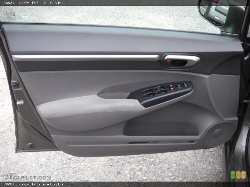 Gray Interior Door Panel for the 2008 Honda Civic EX Sedan #56245031