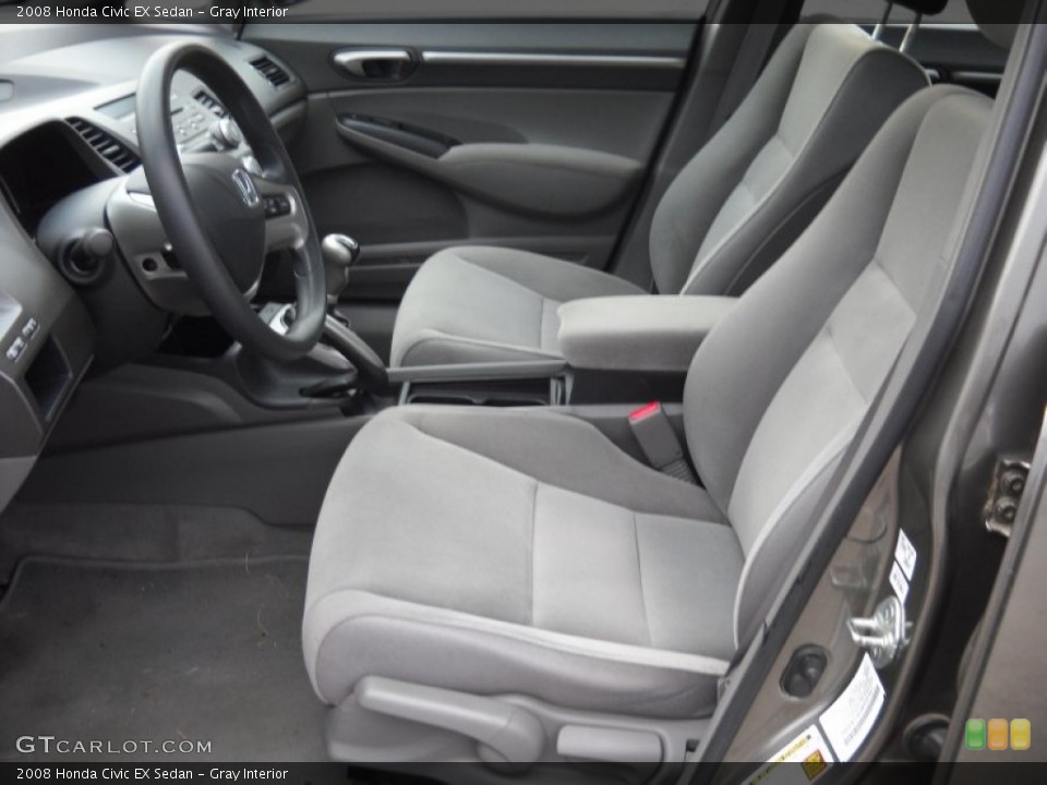 Gray Interior Photo for the 2008 Honda Civic EX Sedan #56245050