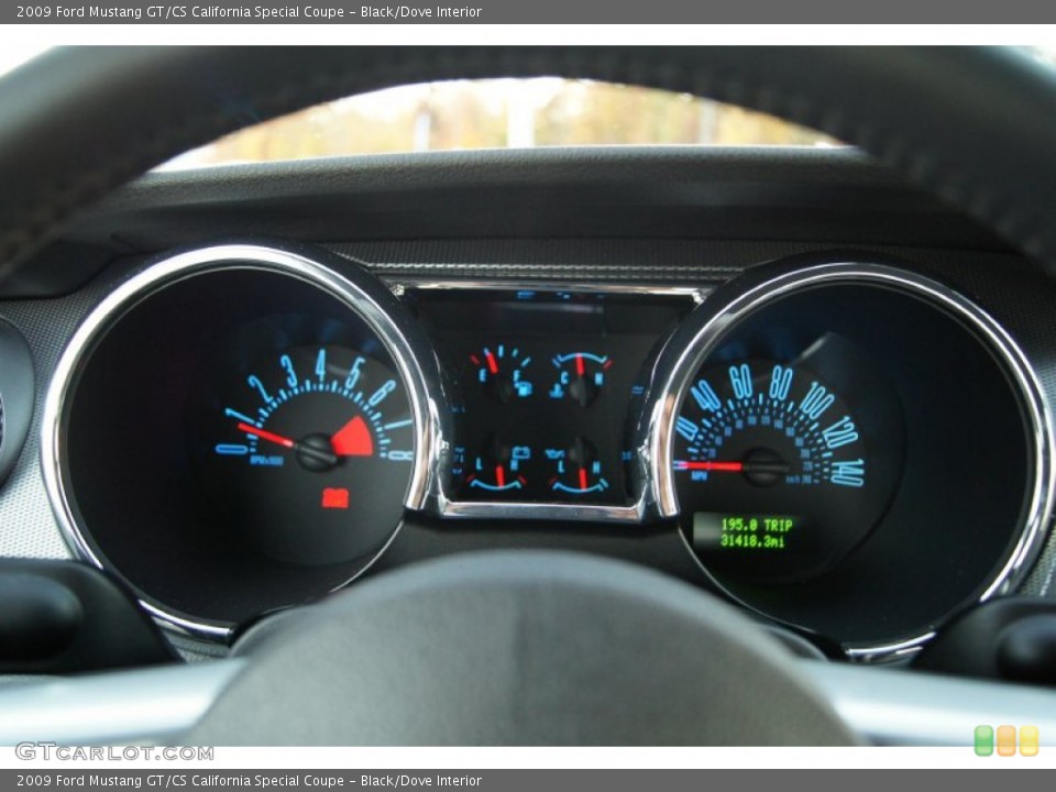 Black/Dove Interior Gauges for the 2009 Ford Mustang GT/CS California Special Coupe #56245379