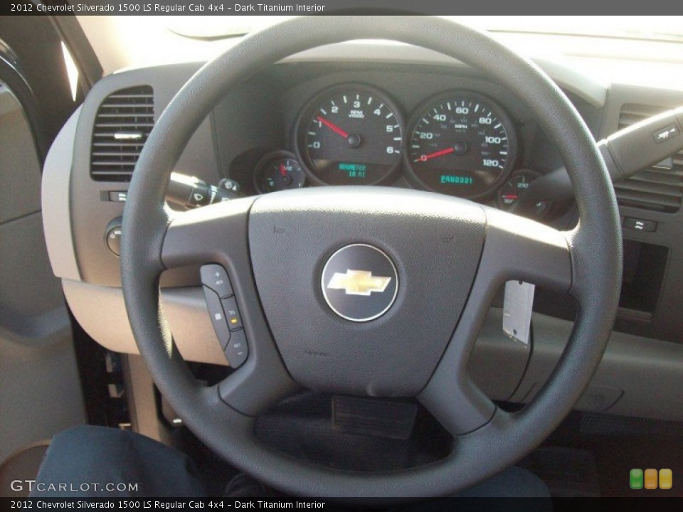 Dark Titanium Interior Steering Wheel for the 2012 Chevrolet Silverado 1500 LS Regular Cab 4x4 #56245613