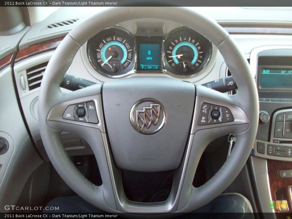 Dark Titanium/Light Titanium Interior Steering Wheel for the 2011 Buick LaCrosse CX #56246545