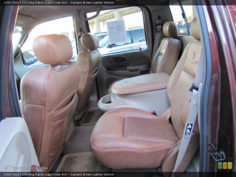 Castano Brown Leather Interior Photo for the 2003 Ford F150 King Ranch SuperCrew 4x4 #56246609