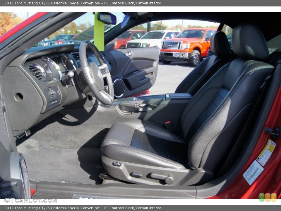 CS Charcoal Black/Carbon Interior Photo for the 2011 Ford Mustang GT/CS California Special Convertible #56246834