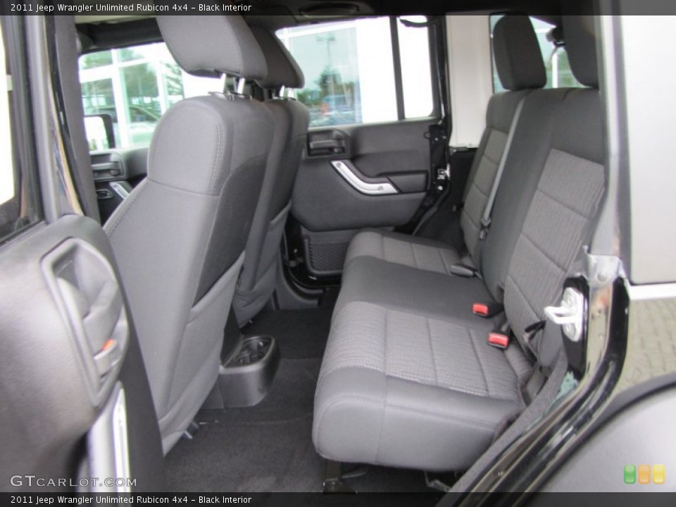 Black Interior Photo for the 2011 Jeep Wrangler Unlimited Rubicon 4x4 #56247542