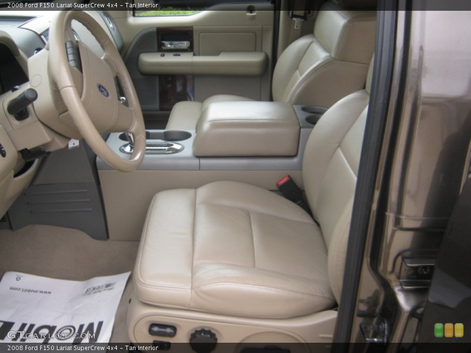 Tan Interior Photo for the 2008 Ford F150 Lariat SuperCrew 4x4 #56249315