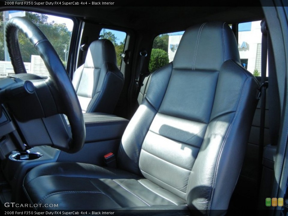 Black Interior Photo for the 2008 Ford F350 Super Duty FX4 SuperCab 4x4 #56250416