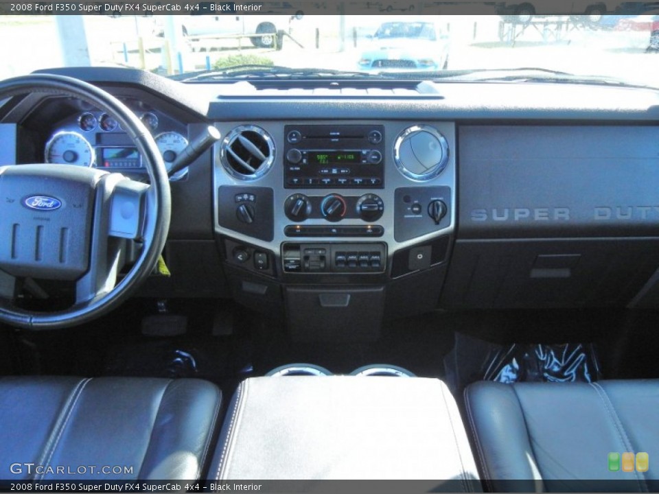 Black Interior Dashboard for the 2008 Ford F350 Super Duty FX4 SuperCab 4x4 #56250488