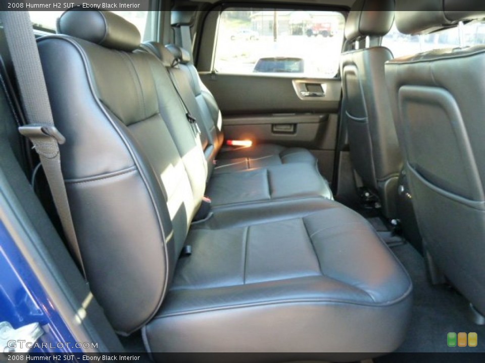 Ebony Black Interior Photo for the 2008 Hummer H2 SUT #56250599