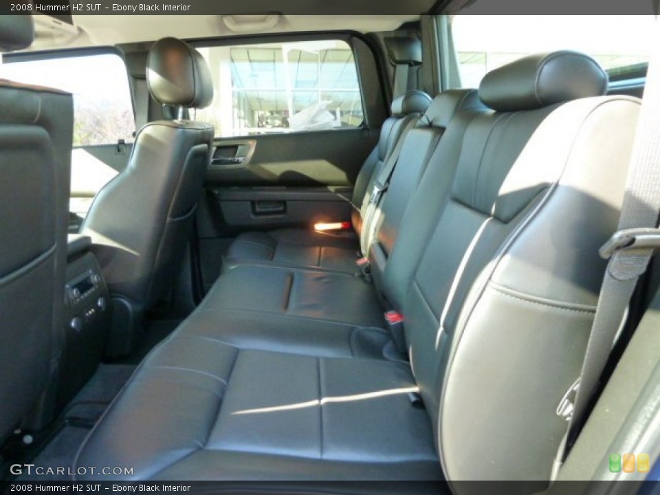 Ebony Black Interior Photo for the 2008 Hummer H2 SUT #56250614