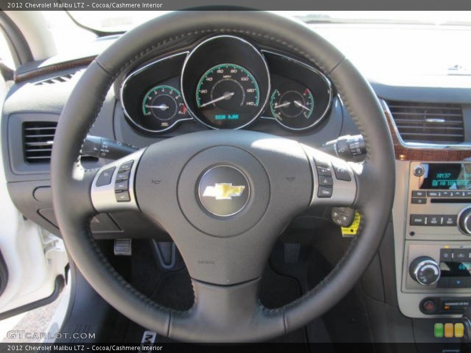 Cocoa/Cashmere Interior Steering Wheel for the 2012 Chevrolet Malibu LTZ #56252345