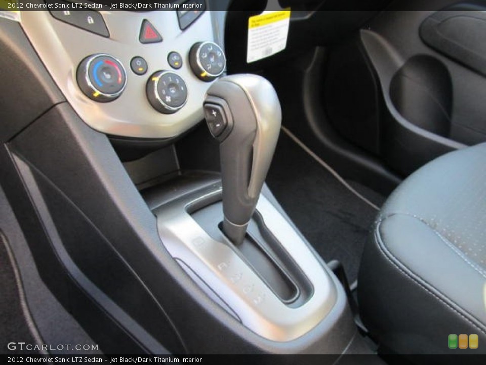 Jet Black/Dark Titanium Interior Transmission for the 2012 Chevrolet Sonic LTZ Sedan #56252621