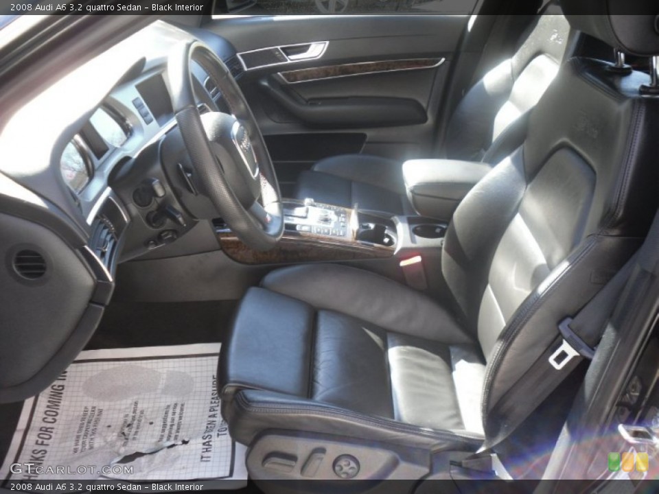 Black Interior Photo for the 2008 Audi A6 3.2 quattro Sedan #56253348