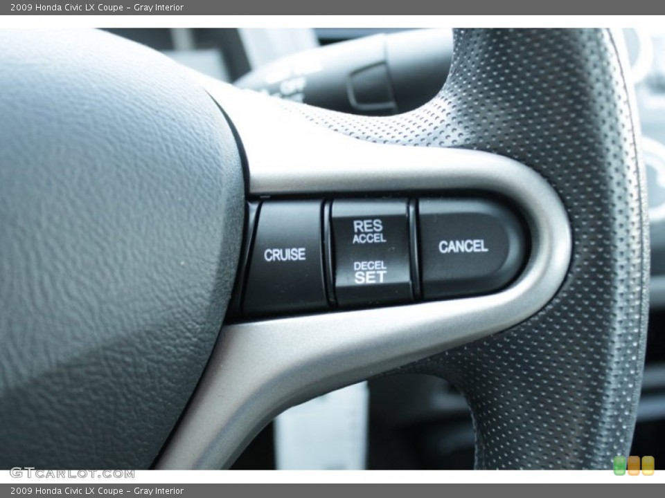 Gray Interior Controls for the 2009 Honda Civic LX Coupe #56253611