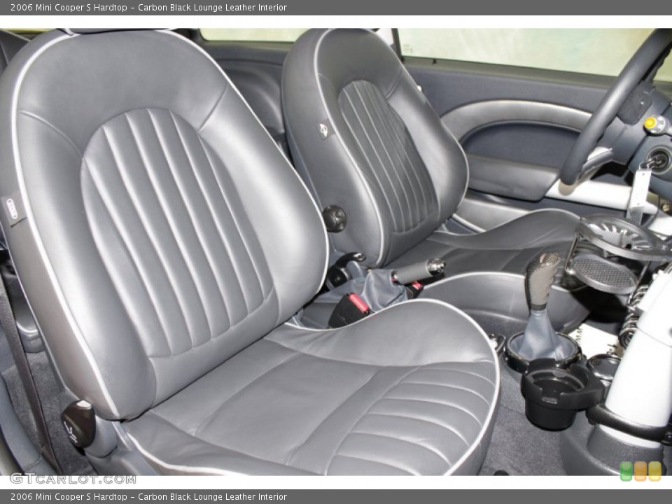 Carbon Black Lounge Leather Interior Photo for the 2006 Mini Cooper S Hardtop #56253791