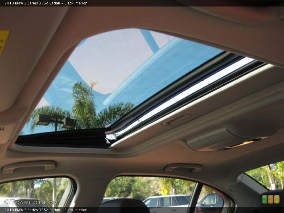 Black Interior Sunroof for the 2010 BMW 3 Series 335d Sedan #56254559