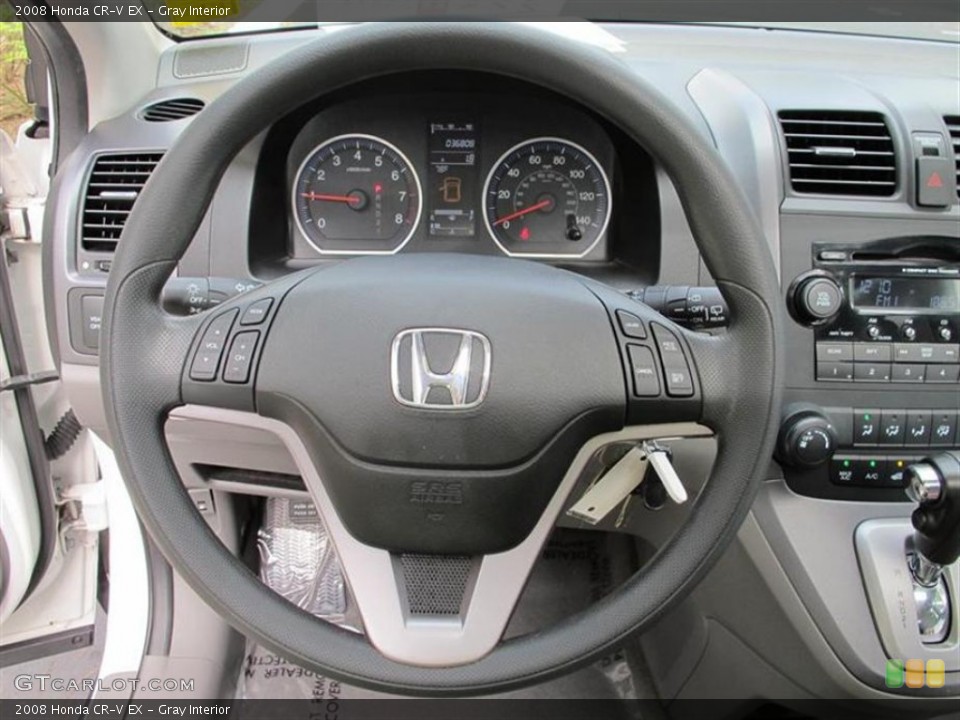 Gray Interior Steering Wheel for the 2008 Honda CR-V EX #56257991