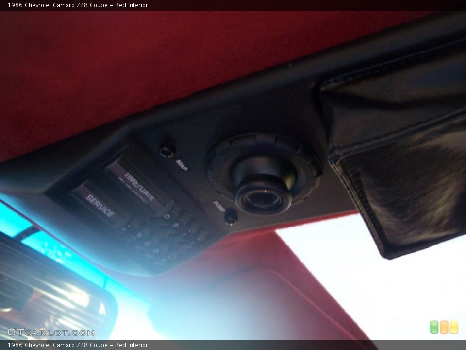 Red Interior Controls for the 1986 Chevrolet Camaro Z28 Coupe #56259244