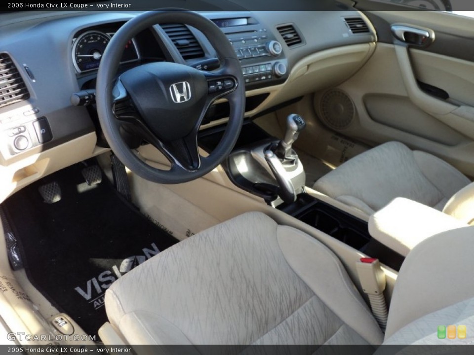 Ivory Interior Photo for the 2006 Honda Civic LX Coupe #56259497