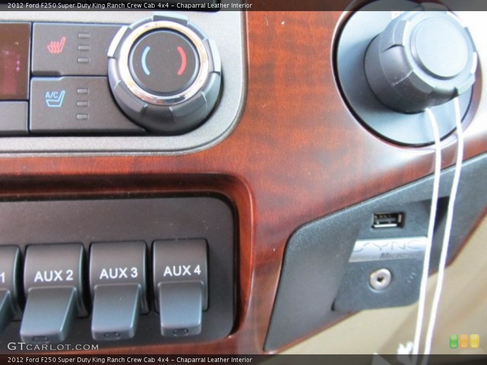 Chaparral Leather Interior Controls for the 2012 Ford F250 Super Duty King Ranch Crew Cab 4x4 #56260895