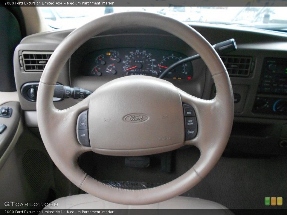 Medium Parchment Interior Steering Wheel for the 2000 Ford Excursion Limited 4x4 #56261501