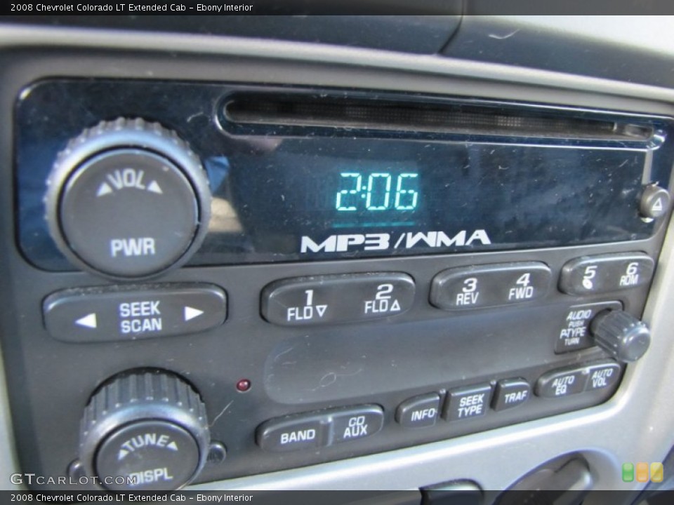 Ebony Interior Audio System for the 2008 Chevrolet Colorado LT Extended Cab #56261552
