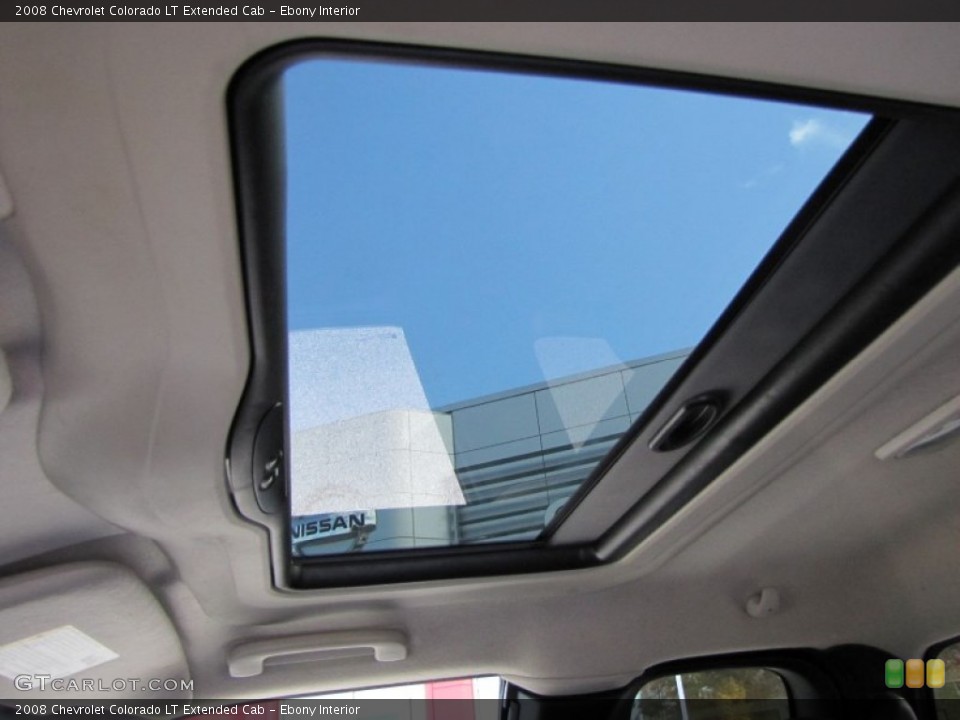 Ebony Interior Sunroof for the 2008 Chevrolet Colorado LT Extended Cab #56261570