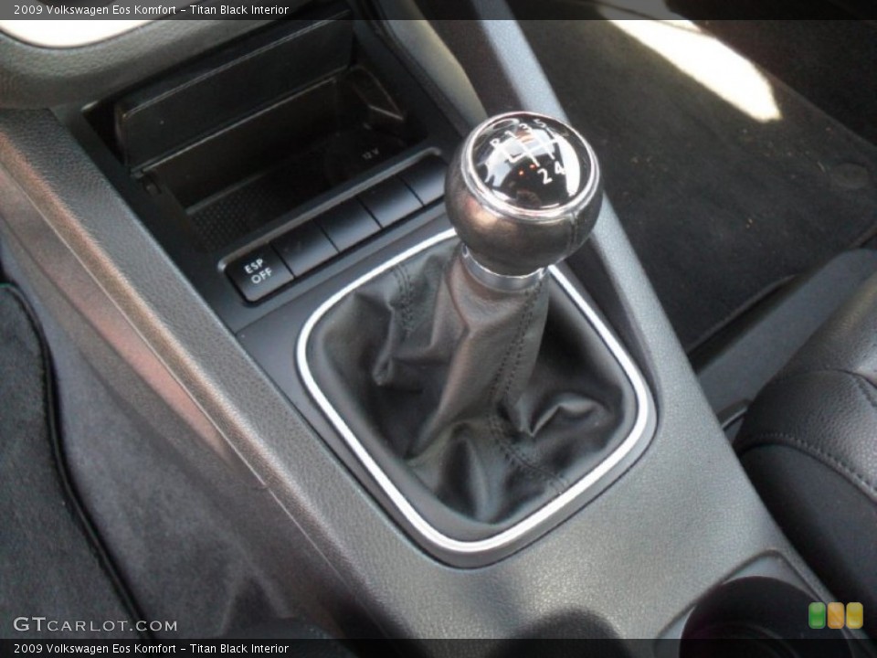 Titan Black Interior Transmission for the 2009 Volkswagen Eos Komfort #56263223