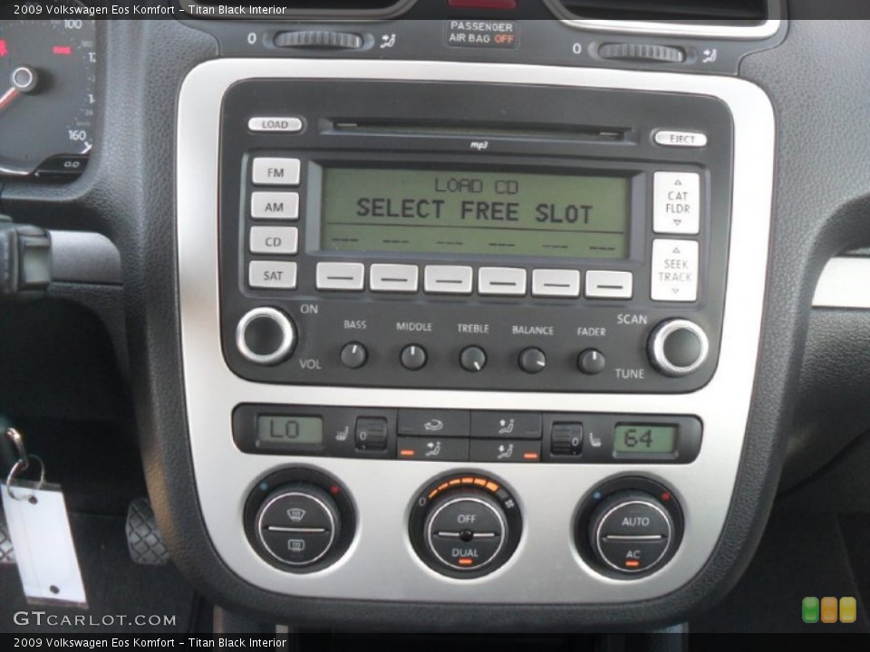 Titan Black Interior Controls for the 2009 Volkswagen Eos Komfort #56263229