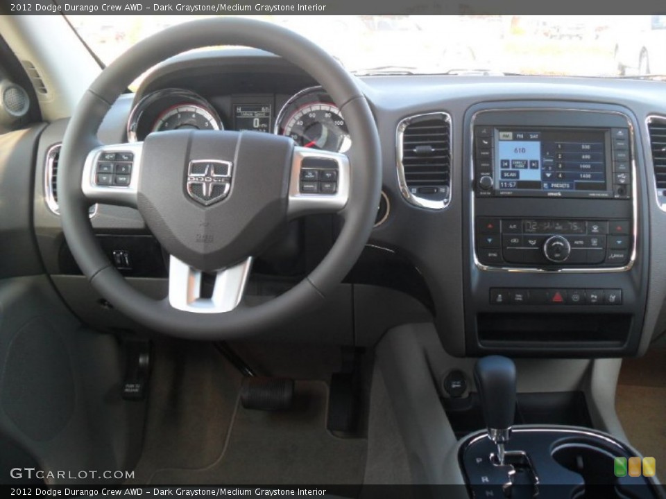 Dark Graystone/Medium Graystone Interior Dashboard for the 2012 Dodge Durango Crew AWD #56263502