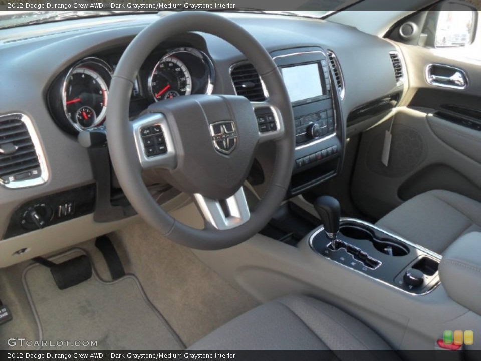 Dark Graystone/Medium Graystone Interior Prime Interior for the 2012 Dodge Durango Crew AWD #56263610