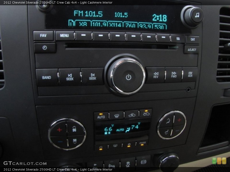 Light Cashmere Interior Controls for the 2012 Chevrolet Silverado 2500HD LT Crew Cab 4x4 #56263838