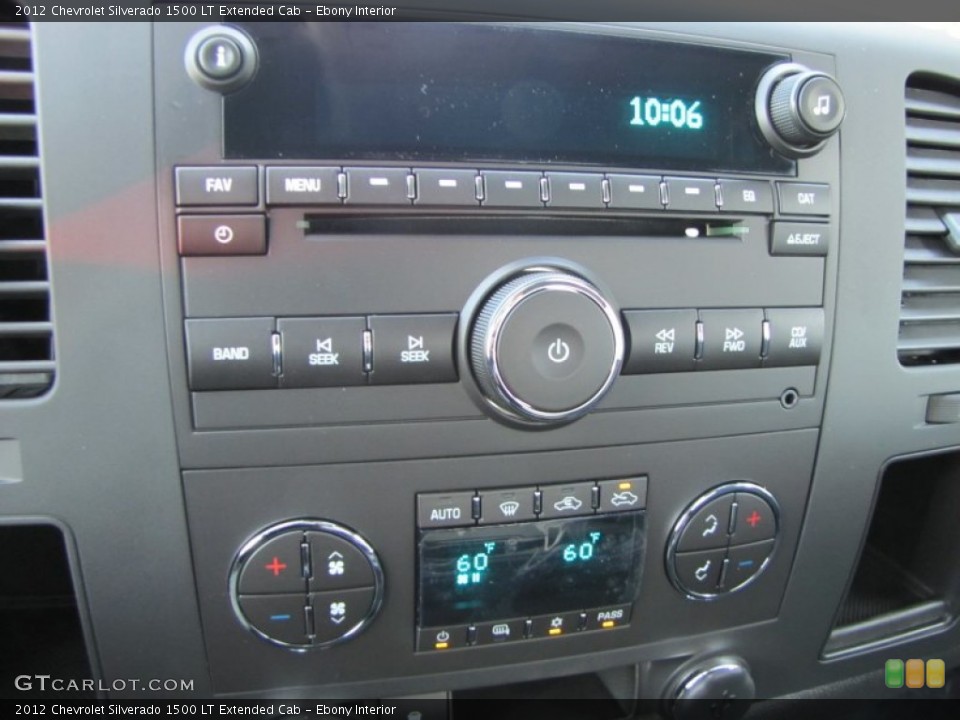 Ebony Interior Audio System for the 2012 Chevrolet Silverado 1500 LT Extended Cab #56263979