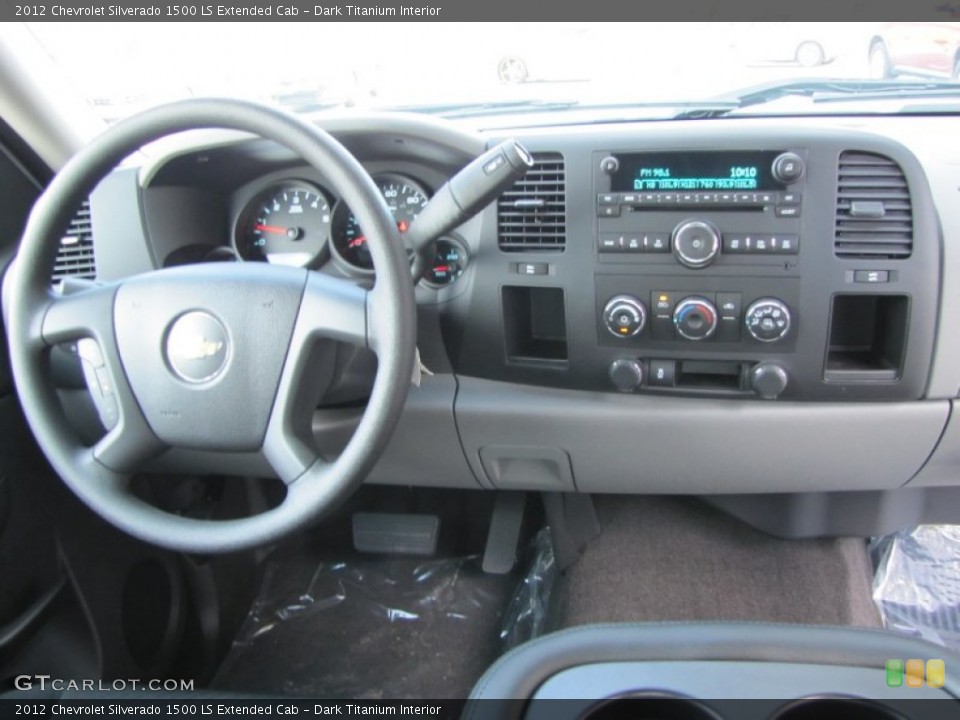 Dark Titanium Interior Dashboard for the 2012 Chevrolet Silverado 1500 LS Extended Cab #56264441