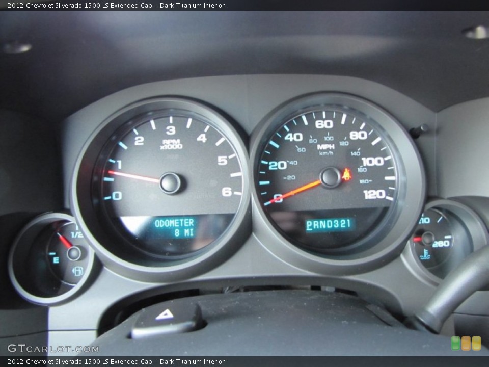 Dark Titanium Interior Gauges for the 2012 Chevrolet Silverado 1500 LS Extended Cab #56264451