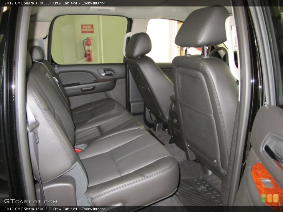 Ebony Interior Photo for the 2012 GMC Sierra 1500 SLT Crew Cab 4x4 #56265098