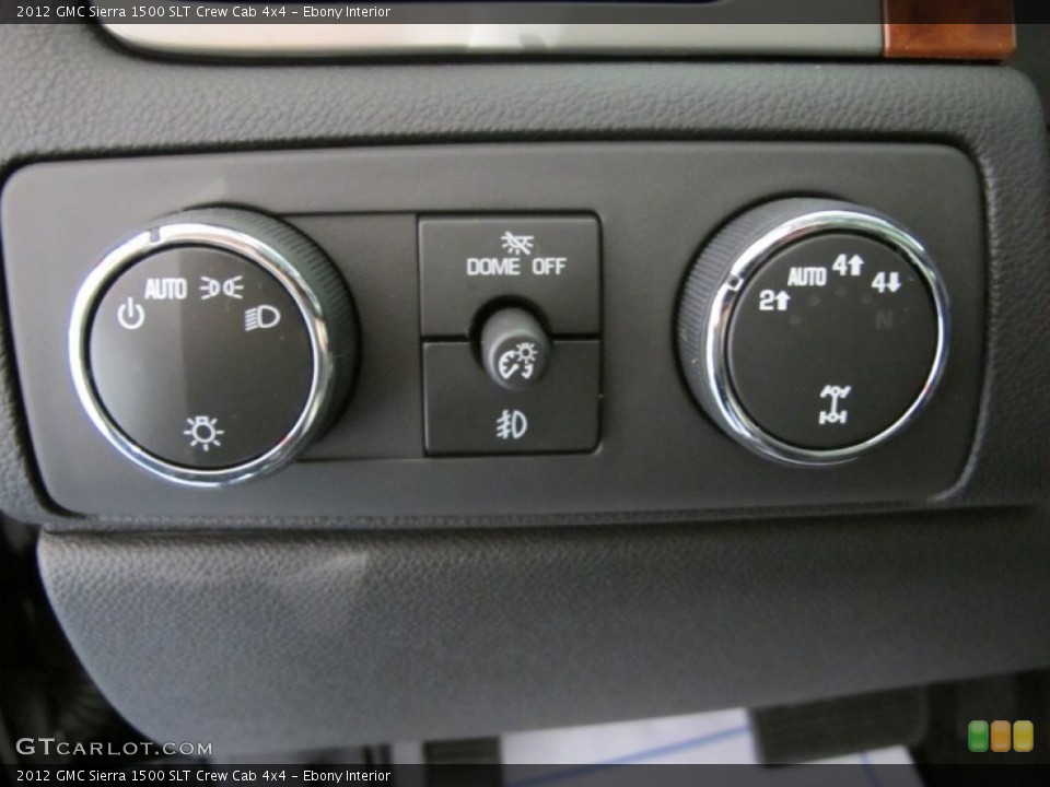 Ebony Interior Controls for the 2012 GMC Sierra 1500 SLT Crew Cab 4x4 #56265152