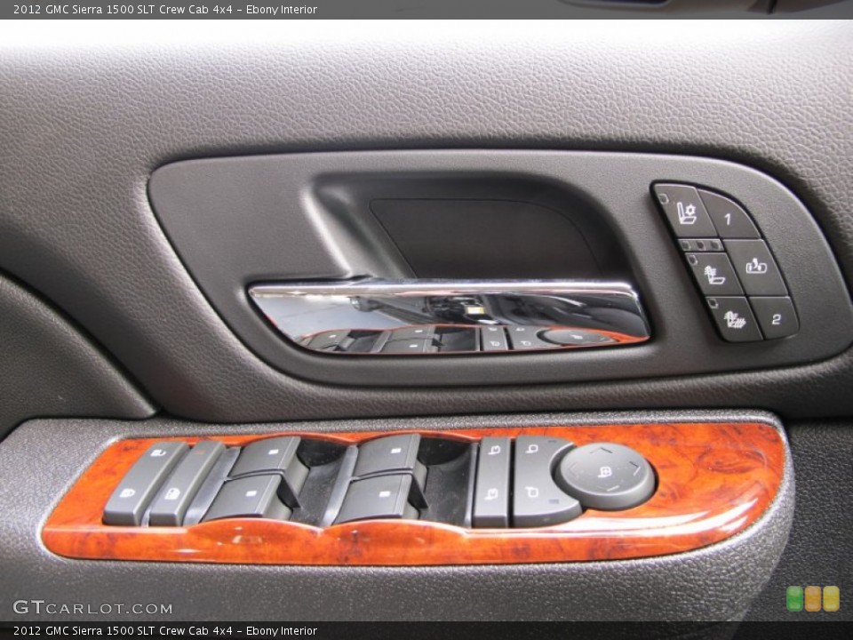 Ebony Interior Controls for the 2012 GMC Sierra 1500 SLT Crew Cab 4x4 #56265188