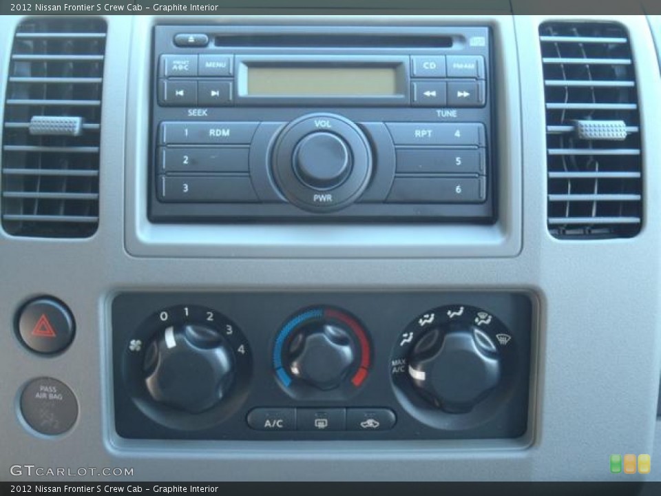Graphite Interior Controls for the 2012 Nissan Frontier S Crew Cab #56267147
