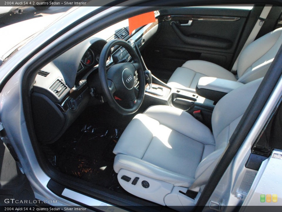 Silver Interior Photo for the 2004 Audi S4 4.2 quattro Sedan #56267261