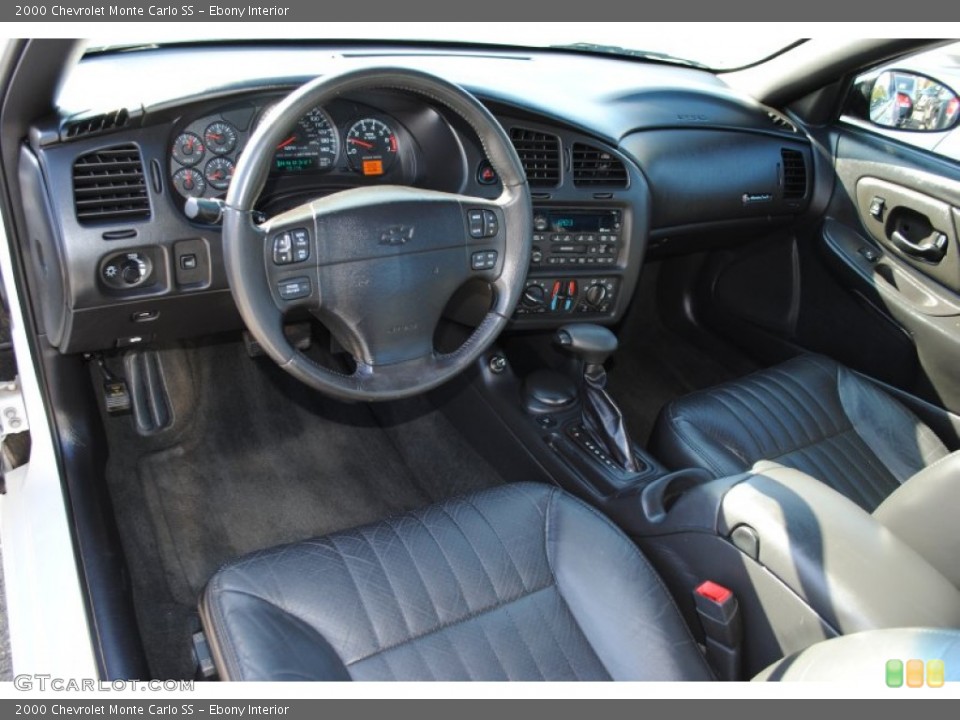 Ebony 2000 Chevrolet Monte Carlo Interiors