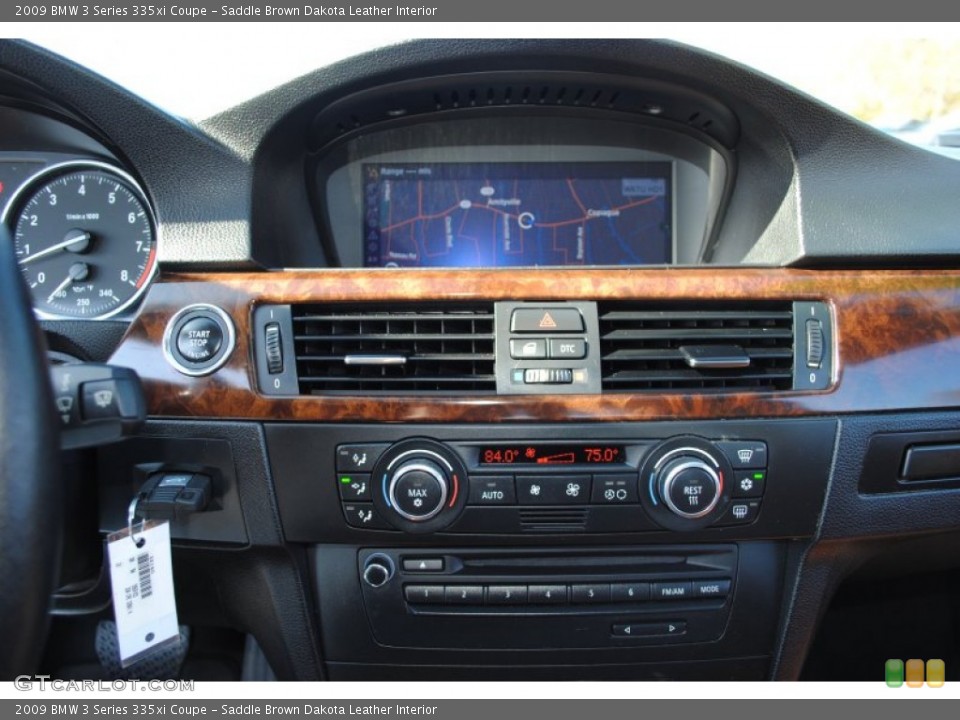 Saddle Brown Dakota Leather Interior Controls for the 2009 BMW 3 Series 335xi Coupe #56267867